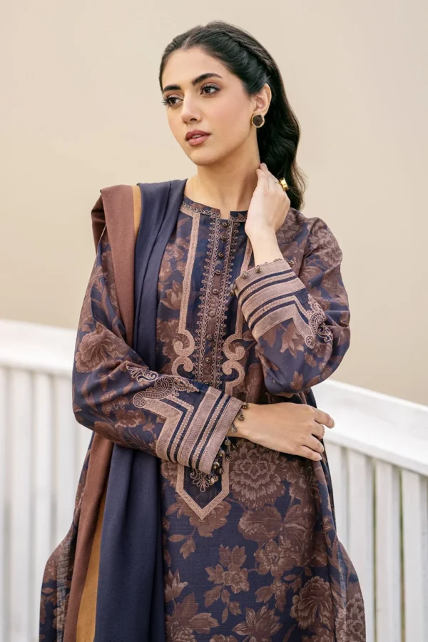 SERA X BAROQUE KHADDAR PRINTED TY-507 - Image 2