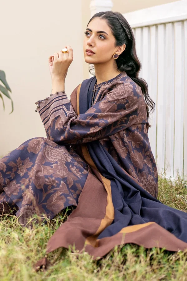 SERA X BAROQUE KHADDAR PRINTED TY-507 - Image 4
