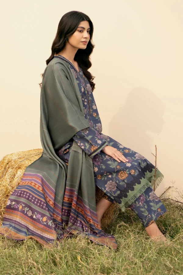 SERA X BAROQUE KHADDAR PRINTED - Image 3