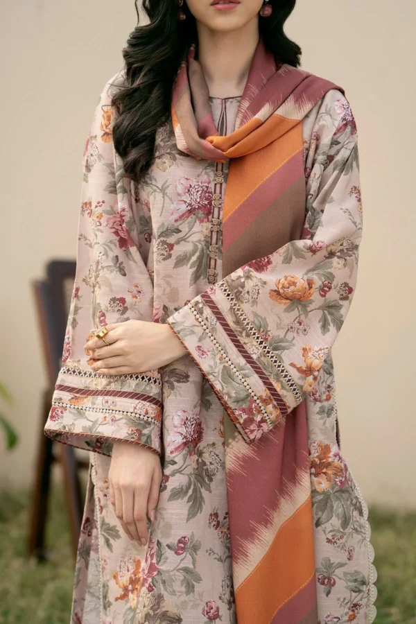 SERA X BAROQUE KHADDAR PRINTED TY-509 - Image 3
