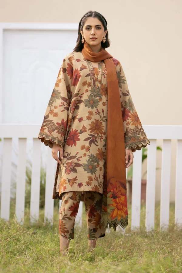 SERA X BAROQUE KHADDAR PRINTED - Image 2