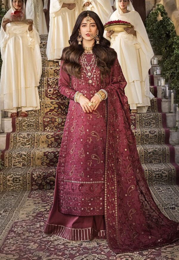 SERA'S ROYAL AJ-EMBROIDERED CHANDERI COTTON