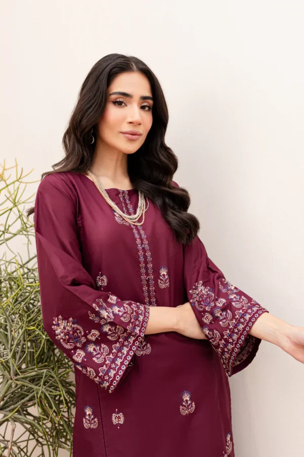SERA X BAKHIYA KHAADAR EMBROIDERED - Image 2