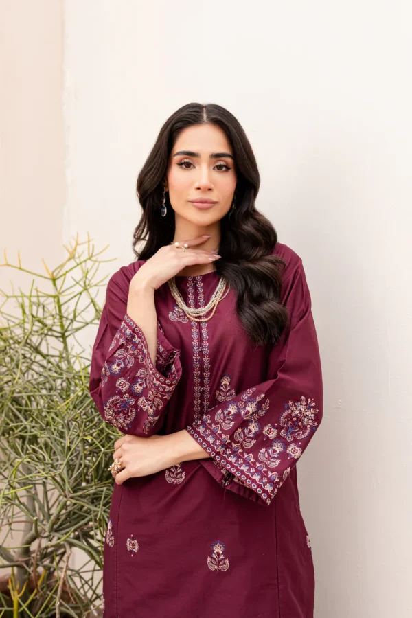 SERA X BAKHIYA KHAADAR EMBROIDERED - Image 3