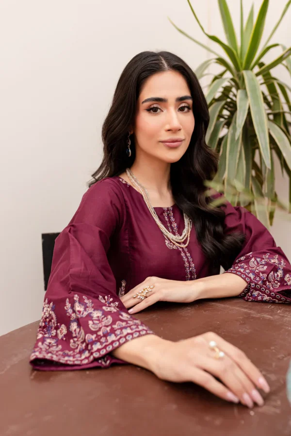 SERA X BAKHIYA KHAADAR EMBROIDERED - Image 4